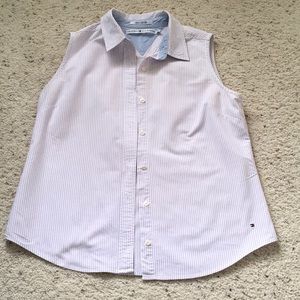 Tommy Hilfiger size L sleeveless button down shirt
